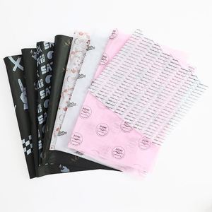 Papel de Seda para Envolver Regalos y Calzado, de Lujo, en Amarillo, Rosa y Negro, con Logotipo Personalizado Impreso, 30g 17gsm, Precio de Fábrica en China - Product Image 2