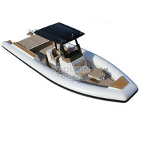 Bateau pneumatique semi-rigide (RIB) de 9,6 m en aluminium 5083 certifié CE, avec tubes Hypalon, pour la croisière, conception robuste