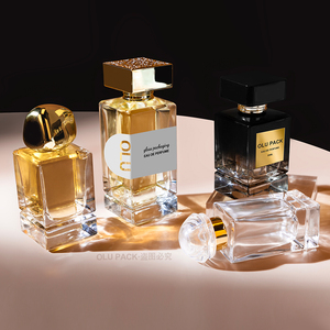 Tốt Nhất Bán Vuông Chai Nước Hoa Màu Đen 50Ml Nước Hoa Chai Thủy Tinh Nước Hoa Sang Trọng Chai Với Hộp Quà Tặng Bao Bì - Product Image 6