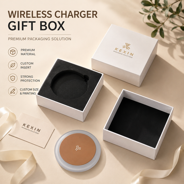 Recycled Materials Square Rigid Two-Piece Cardboard Boxes with Embossing for Customizable Mouse Pad Packaging