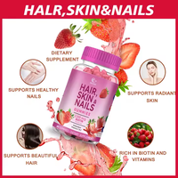 Prix d'usine OEM, Gommes de beauté à la biotine, 2500mcg, Vitamines C E, Faster Hair Nail Support pour Adolescentes, Femmes Enceintes, Bonbons