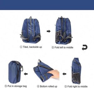 Fashionable Outdoor Casual Sports <b>Backpacks</b> Ultralight <b>Trekking</b> Bag Water Resistant Climbing Hiking Arcuate Shoulder Zipper - Product Image 4