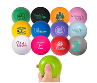 Balle spongieuse anti-stress en forme de cœur de football en mousse PU souple avec logo personnalisé de 90 jours 003