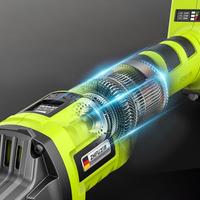 Meuleuse d'angle haute puissance sans fil 20V avec design ergonomique pour la décoration de la maison, le polissage et le déclenchement 2 batteries 1 chargeur