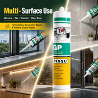 Scellant silicone neutre résistant aux intempéries 300 ml pour une adhérence forte, pour le travail du bois, les fenêtres en verre, usage général, construction