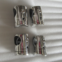 Connecteur de tube de main courante moderne en acier inoxydable réglable pour balustrade ronde, idéal pour escaliers et balcons de villa