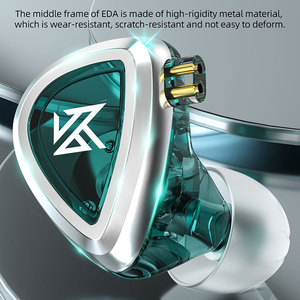 หูฟัง KZ EDA 3 คู่ 3 ระบบเสียง หูฟังออกกำลังกายตัดเสียงรบกวน HIFI แบบใส่ในหู หูฟังมอนิเตอร์แบบถอดสายได้ หูฟังบาลานซ์ไร้สาย - Product Image 5