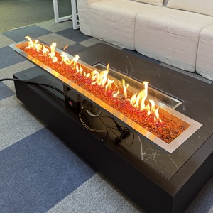 48 inch thép không gỉ hình chữ nhật điều khiển từ xa gas Pit Burner cho ngoài trời lửa Pit bảng hoặc lò sưởi. - Product Image 1