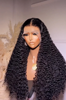 Perruques de cheveux humains HD 300% Deep Wave Birmanes 38 40 pouces, Lace Frontal HD 13x6, Pré-épilées, Bouclées Birmanes, Perruque Lace Front 13x4 Brésilienne