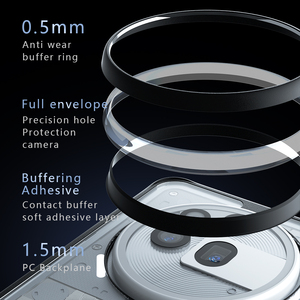 Para nada teléfono 3a Pro 5G 6,77 "<span class=keywords><strong>funda</strong></span> ultrafina suave TPU marco claro mate PC cubierta trasera a prueba de golpes Coque Fundas - Product Image 3