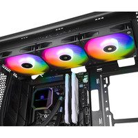 Refroidisseur de liquide CPU ARGB noir blanc Frozen Prism 360, pompe contrôlée PWM efficace 3300 tr/min pièces d'ordinateur Thermalright