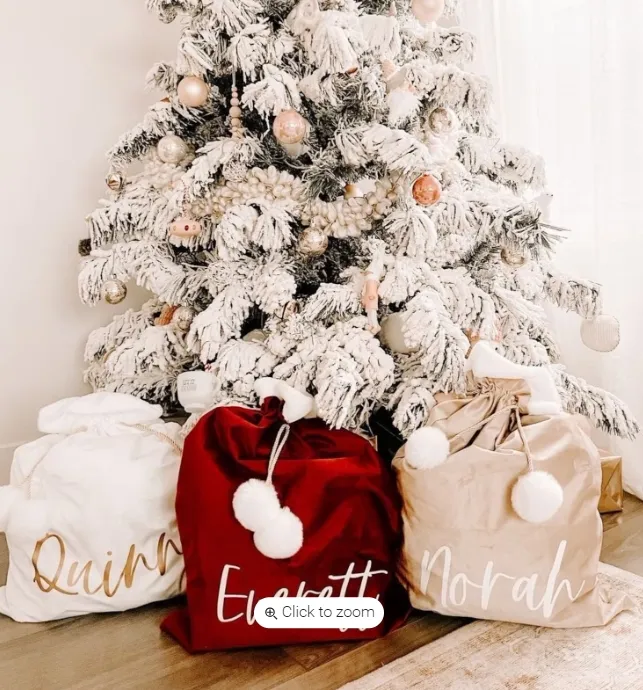 Großhandel Custom Christmas Decor Große Samt Santa Sack Weihnachts sack Weihnachts geschenk Tasche