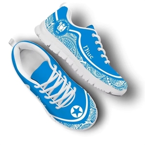 Zapatillas Deportivas Personalizadas con el Logotipo de la Estrella de Cinco Puntas de Niue <span class=keywords><strong>Polinesia</strong></span>, Zapatillas de Baloncesto Transpirables de Malla Informal para Niños, Venta al por Mayor - Product Image 5