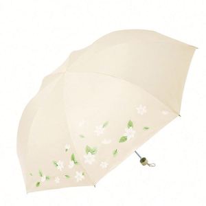 Design Portable Mini <b>Umbrella</b> 5 Folding Pocket Size Flat Handle <b>Umbrella</b> Anti Uv Protection Compact Small <b>Umbrella</b> for Rain - Product Image 2