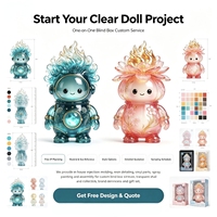 Figurines en vinyle/PVC personnalisées sur mesure de l'usine Meiyantoys, modèle 3D en PVC, figurine d'explorateur sous-marin translucide en plastique