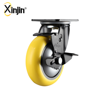 Xinjin pu <strong>hammer</strong> <strong>caster</strong> trolley wheel for wholesale full injection pu h1023** 95a factory material handing - Product Image 4