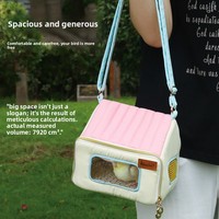 Sac de transport extérieur pour perroquets et calopsites avec fermeture éclair, cage portable et chaude pour l'automne/hiver, séparation sec-humide
