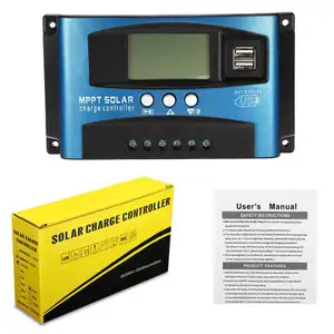 MPPT Auto Focus Smart 30A Solar Controller Large-screen LCD Solar Panels Battery Charge Controller Industrial-grade Adjustable