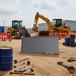 Plaque de montage pour mini-chargeuse DB, 1/4 pouce, fixation rapide pour chargeuse, boulon à souder facile avec 3 tiges, noir, modèle D0100H5A5ZX - Product Image 2