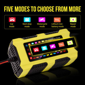 Smart 12V 6A Pulse Chargeur de <span class=keywords><strong>batterie</strong></span> de voiture ABS Adaptateur d'alimentation de bureau électrique Sortie 80W pour Scooter AC/DC Port 6A Courant - Product Image 5