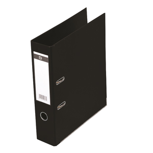 Classeur à levier en PVC opaque avec bord métallique et poignée, robuste, pour le rangement de documents de bureau - Product Image 1