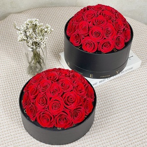 ถังดอกกุหลาบสีแดงที่เก็บรักษาไว้แบบโรแมนติกพร้อมกล่องของขวัญของขวัญของขวัญของขวัญกุหลาบตลอดกาลของขวัญสำหรับวันครบรอบวันวาเลนไทน์วันเกิดและวันแม่ - Product Image 5