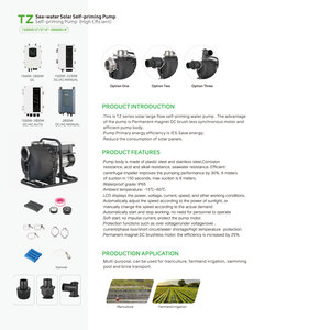Sistema de bomba de succión de agua de mar solar de superficie de 4 pulgadas, 3.7 hp, 2.8 kW para riego agrícola - Product Image 2