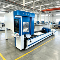 Découpeur laser industriel pour tubes ronds et carrés en acier inoxydable et acier au carbone, prix direct usine avec garantie d'un an et assistance technique