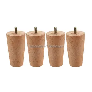 Manufacturer Of Tapered Wood Leg Furniture Wooden Leg Sofa Stool Wood Leg