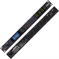 Procesador de Audio Digital Profesional PA2 110-240V Entradas/Salidas XLR Control de Volumen Función de Silencio para Micrófono de Karaoke