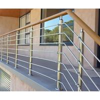 Balustrade d'escalier en acier inoxydable 316 massif, design moderne, résistante à la rouille, pour balcon extérieur, villa, hôtel et centre commercial