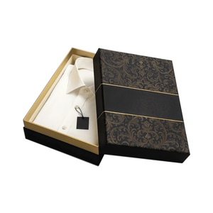 Premium Shirt Packaging With Velvet Lining Custom Embossing Seal For High End Fashion Retail - Product Image 1