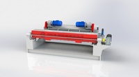 Lini Produksi Pengupasan Veneer Kayu dengan Gearbox Otomatis yang Dikendalikan PLC untuk Mesin Kayu Lapis