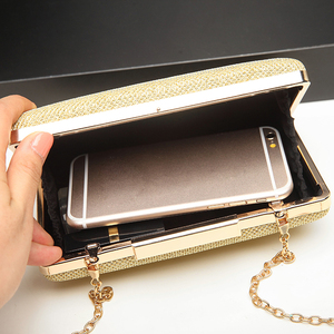 Commercio all'ingrosso di parti di borsa delle signore di modo dell'unità di elaborazione di cuoio scatola dura <span class=keywords><strong>argento</strong></span> unico a mano della frizione delle donne borse sacchetti di sera della borsa - Product Image 6