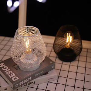 Christmas <b>Wire</b> Mesh Party Gift <b>Led</b> Table Lamp Warm White Night <b>Light</b> for Bedroom Desktop Home Decor Gift Party Gift - Product Image 2
