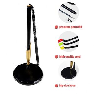 Stylos promotionnels personnalisés pour salons professionnels, événements de bureau, comptoirs, stylos à gel fixes à coller sur bureau, stylos à bille en plastique pour comptoirs bancaires - Product Image 2