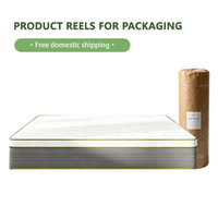 Matelas hybride à ressorts ensachés en mousse à mémoire de forme en latex naturel, taille King, confort doux, rafraîchissant, hypoallergénique, 5 étoiles, vente en gros d'usine