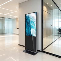 Afficheur publicitaire numérique vertical économique avec entretien facile pour une utilisation en intérieur dans les centres commerciaux et les agences