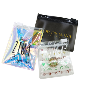 Bolsa de Joyería Personalizada con Cierre Hermético, Bolsa de Plástico Transparente de PVC Ecológica, Mini Bolsa con Cierre para Joyería, Collares, Anillos - Product Image 4