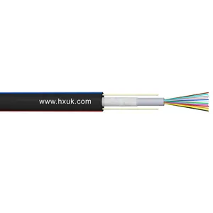 Unitube kabel GYFXY non-metalik, kabel serat optik inti 1-24