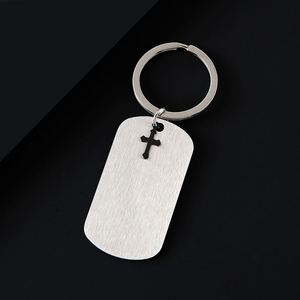 DIY Custom Laser <b>Engraving</b> logo UV Color Printing Photo Blank Material Holiday Promotion Gift Stainless Steel Dog Tag Keychain - Product Image 4