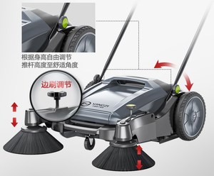 Nhà Vườn Đường Tốt Nhất Không Dây Gấp Quét Sàn Quét Chổi Tay Đẩy Sàn Của Nhãn Hiệu Quét - Product Image 3