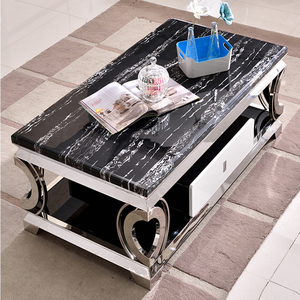 Bộ bàn ghế <span class=keywords><strong>sofa</strong></span> thiết kế hiện đại, bộ bàn ghế phòng khách hình chữ nhật, bàn trà kim loại màu trắng - Product Image 4