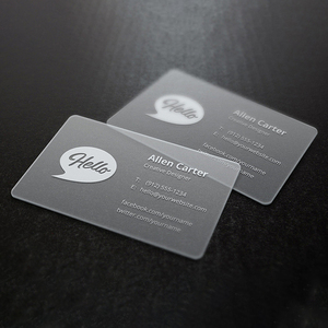 Cartes de visite en <span class=keywords><strong>PVC</strong></span> personnalisées haut de gamme avec <span class=keywords><strong>impression</strong></span> mate transparente de haute qualité du logo, du nom et de la <span class=keywords><strong>carte</strong></span> de visite - Product Image 5