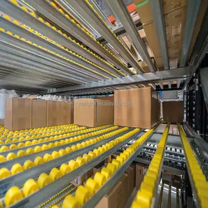 Heavy Duty Flow-through Racking Fluent Shelf Rolling Shelves Racking FIFO Warehouse Pallet Storage Rack