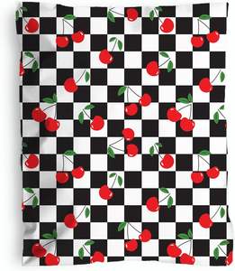 Bolsas de Envío de Poliéster a Cuadros con Diseño de Cereza, Resistentes a la Humedad y Autosellables, para Empacar Accesorios de Moda y Sombreros - Product Image 1