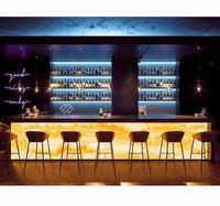 Comptoir de bar éclairé au design moderne et actuel avec garantie de 10 ans pour hôtel, centre commercial et boîte de nuit
