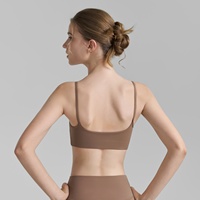 Soutien-gorge de sport sexy pour femme 2026, style débardeur de yoga, à bretelles croisées, avec bonnets semi-fixés, maintien élevé, respirant, en maille sans bretelles, Spandex/Nylon