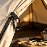 Mousqueton ovale en métal de 25mm, mousqueton à ressort robuste, fermoirs à clé pour sacs à main, porte-clés, balançoires de camping, accessoires de sac