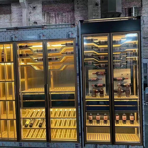 Tùy chỉnh trang trí thép không gỉ được xây dựng trong tủ rượu sống roomcabinet với các tính năng cao cấp - Product Image 2